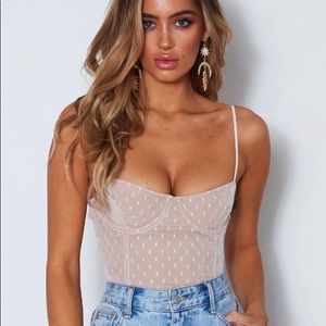 No Looking Back Bodysuit White White Fox Boutique